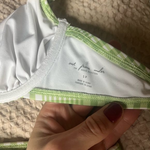 Urban Outfitters Out From Under Gingham Bikini, Size S P - Picture 4 of 6